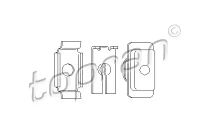 102 648 TOPRAN Трос, управление сцеплением