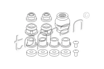 107 673 TOPRAN Ремкомплект, рычаг переключения