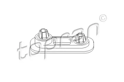 102 545 TOPRAN Кронштейн, буфер