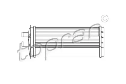 110 546 TOPRAN Теплообменник, отопление салона