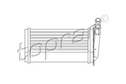 107 407 TOPRAN Теплообменник, отопление салона