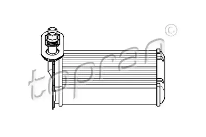 109 304 TOPRAN Теплообменник, отопление салона