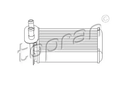 108 826 TOPRAN Теплообменник, отопление салона