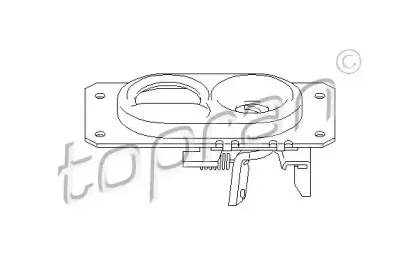 107 406 TOPRAN Замок капота