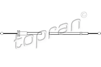 109 859 TOPRAN Тросик замка капота