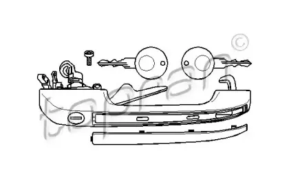 104 175 TOPRAN Ручка двери