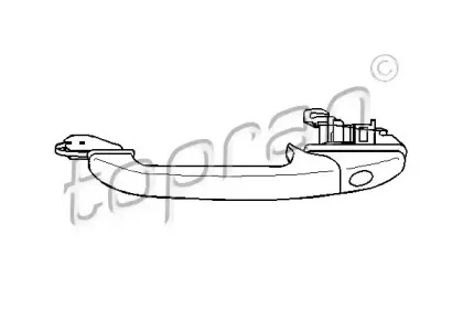 107 536 TOPRAN Ручка двери