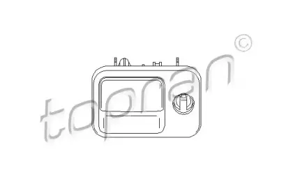 109 077 TOPRAN Замок вещевого ящика