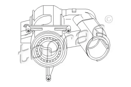 102 413 TOPRAN Замок вала рулевого колеса