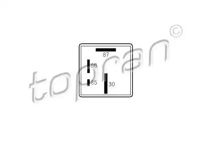 107 258 TOPRAN Реле, система накаливания