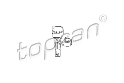 110 605 TOPRAN Датчик, частота вращения колеса