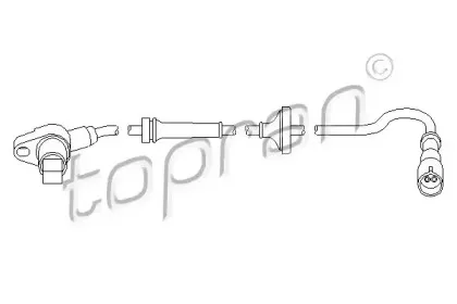 111 074 TOPRAN Датчик, частота вращения колеса