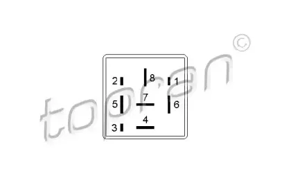 110 846 TOPRAN Реле, кондиционер