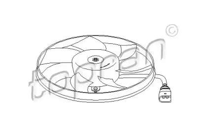 111 284 TOPRAN Вентилятор, охлаждение двигателя