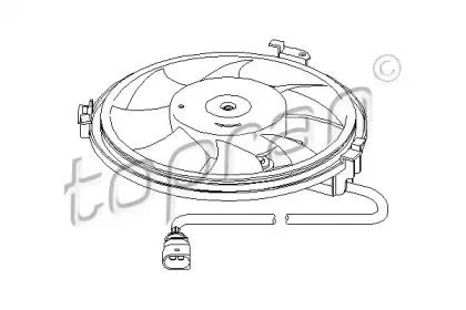 110 830 TOPRAN Вентилятор, охлаждение двигателя