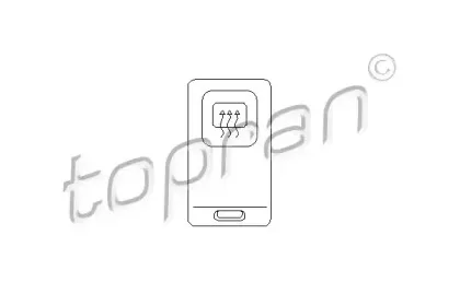 102 978 TOPRAN Выключатель, обогреватель заднего стекла