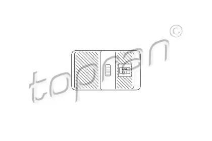 103 842 TOPRAN Выключатель, обогреватель заднего стекла