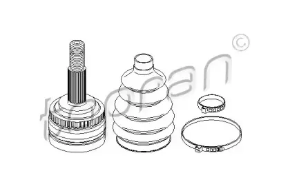 206 484 TOPRAN Шарнирный комплект, приводной вал
