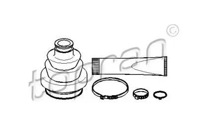 206 217 TOPRAN Комплект пылника, приводной вал