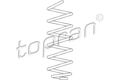 207 002 TOPRAN Пружина ходовой части