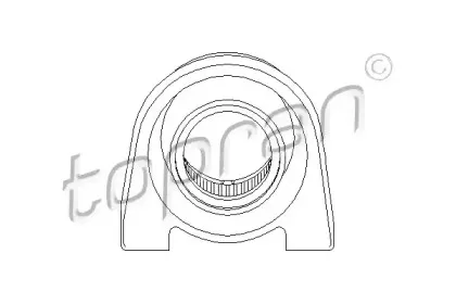 205 500 TOPRAN Подвеска, карданный вал