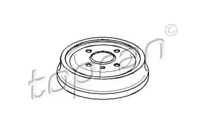 200 931 TOPRAN Тормозной барабан