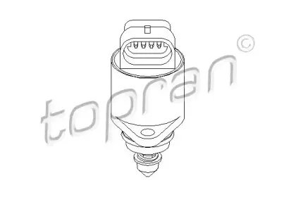 206 169 TOPRAN Поворотная заслонка, подвод воздуха