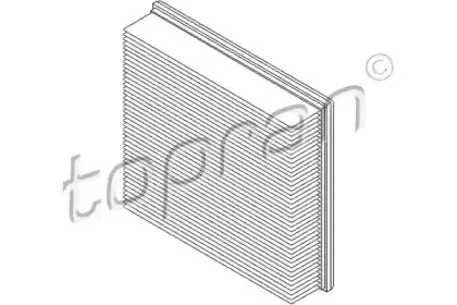 205 214 TOPRAN Воздушный фильтр