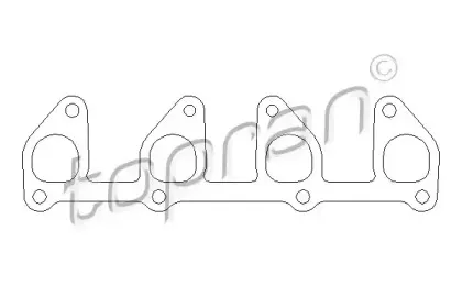 201 685 TOPRAN Прокладка, выпускной коллектор