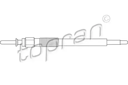 206 655 TOPRAN Свеча накаливания