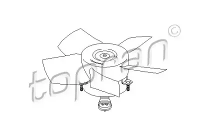 206 947 TOPRAN Вентилятор, охлаждение двигателя
