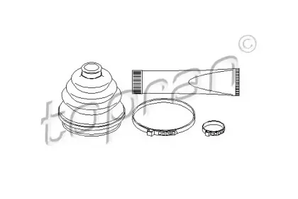 202 423 TOPRAN Комплект пылника, приводной вал