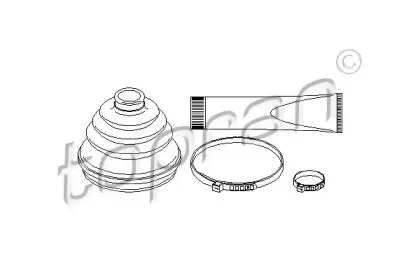 202 424 TOPRAN Комплект пылника, приводной вал