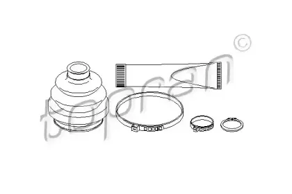 202 436 TOPRAN Комплект пылника, приводной вал