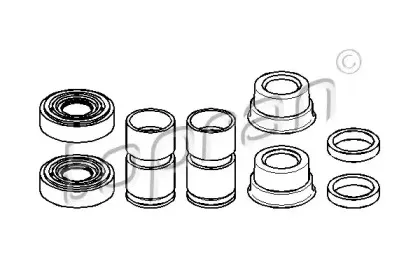 202 444 TOPRAN Ремкомплект, тормозной суппорт