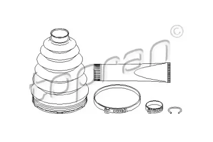 207 495 TOPRAN Комплект пылника, приводной вал
