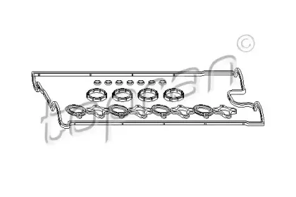 207 052 TOPRAN Комплект прокладок, крышка головки цилиндра