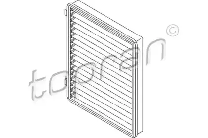 207 481 TOPRAN Фильтр, воздух во внутренном пространстве