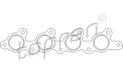 302 237 TOPRAN Прокладка, выпускной коллектор