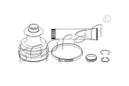 301 954 TOPRAN Комплект пылника, приводной вал