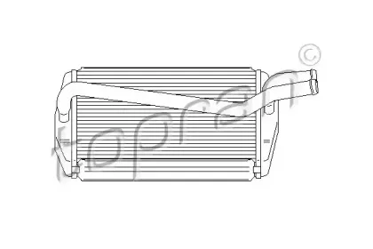 302 112 TOPRAN Теплообменник, отопление салона
