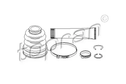 301 941 TOPRAN Комплект пылника, приводной вал