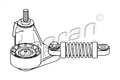 302 162 TOPRAN Натяжитель ремня, клиновой зубча