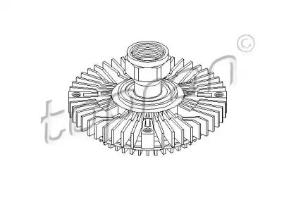 302 007 TOPRAN Сцепление, вентилятор радиатора