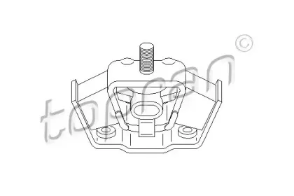 400 040 TOPRAN Подвеска, двигатель