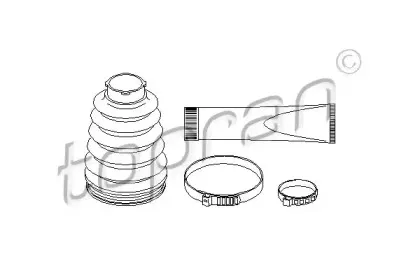 400 729 TOPRAN Комплект пылника, приводной вал