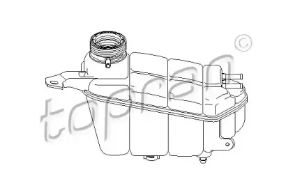 400 893 TOPRAN Компенсационный бак, охлаждающая жидкость