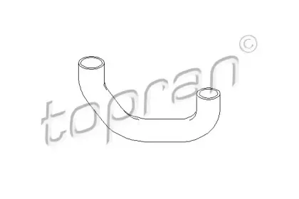 400 834 TOPRAN Шланг радиатора