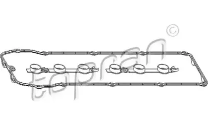 501 250 TOPRAN Комплект прокладок, крышка головки цилиндра