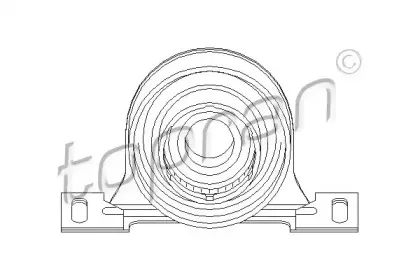501 593 TOPRAN Подвеска, карданный вал
